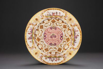 Three Meissen "Salami plates"