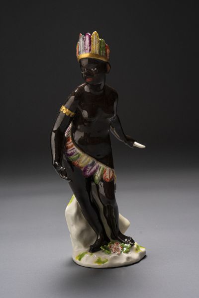 Allegorische Meissen Figur der Amerika