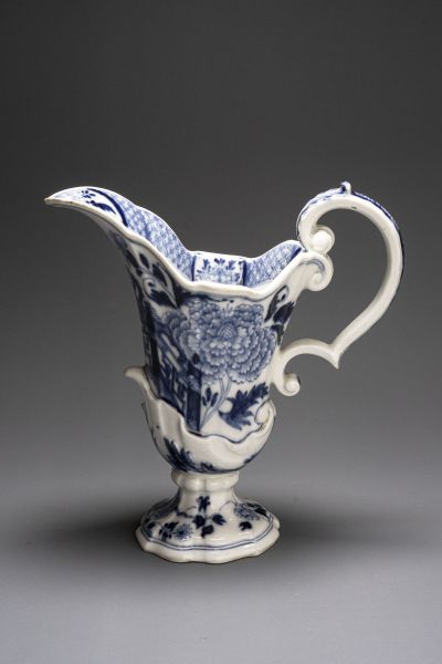 Meissen Helmet Jug, painted in underglaze blue